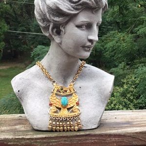 COPY - Vintage Eye of Horus large necklace goldtone